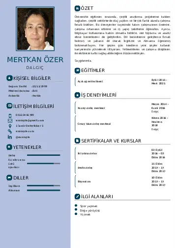 Dalgıç CV Örnekleri cv indir